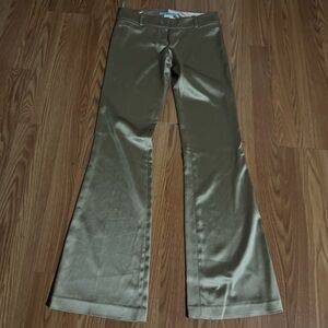 Marciano Guess Women’s Gold Flared‎ Pants Glam Size 0 Business Career Formal